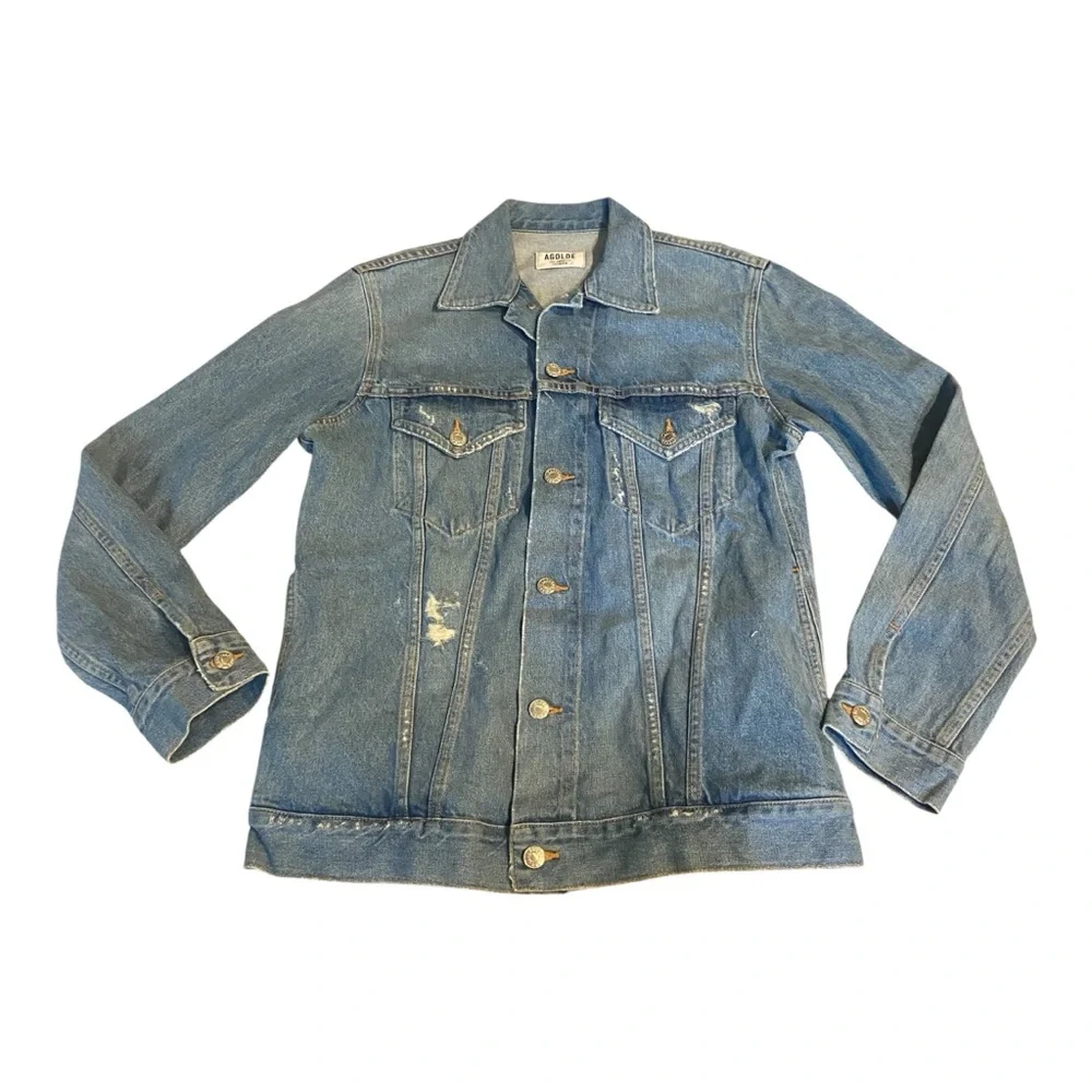 Agolde Light Blue Jean Jacket - Picture 2 of 7